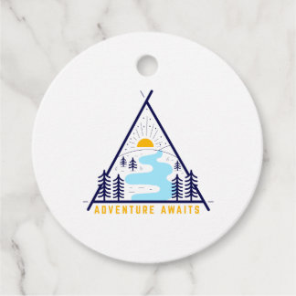 Het avontuur van de Camping wacht Bedankjes Labels