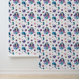 Het avontuur van de zeemeermin! behang