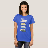 Het avontuur wacht!  campervan vanlife RV T-shirt (Voorkant volledig)