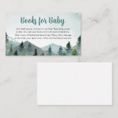 Het avontuur wacht de Boeken van het Baby shower v Visitekaartje (Voorkant / Achterkant)