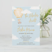 Het avontuur wacht! Genderneutraal Baby shower Kaart (Staand voorkant)