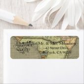 Het avontuur wacht het Oude Etiket van het Adres v (Insitu)