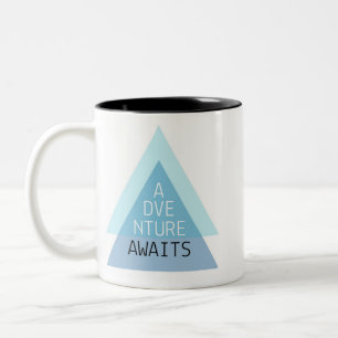 Het avontuur wacht Motivatie Mok af