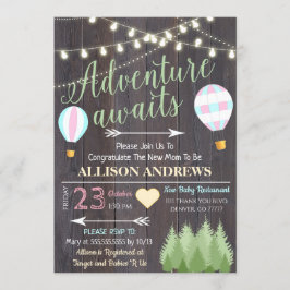 Het avontuur wacht op de Uitnodiging van het Baby 