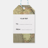 Het avontuur wacht Oude Wereldkaart Cadeaulabel (Achterkant)