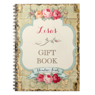 Het avontuur wacht  Rozen van de Wereldkaart af Notitieboek