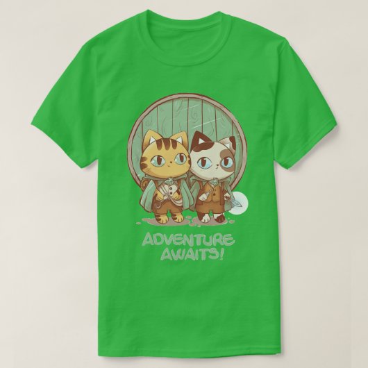 Het avontuur wacht t-shirt (Design voorkant)