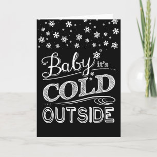 Het baby het is Koud buiten het Bord van Feestdagen Kaart