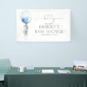 Het Baby shower Banner van een Boy Silver Blue (Beurs)