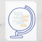 Het Baby shower Pin Game Adventure (Voorkant / Achterkant)