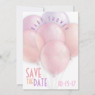 Het Baby shower van de ballonnen van het deeg spar Save The Date