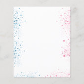 Het baby shower van de begroting onthult de glitte (Achterkant)