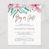 Het baby shower van de begroting toont partijuitno (Voorkant)