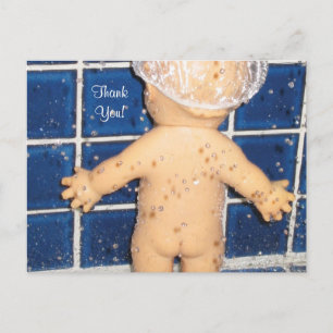 Het Baby shower van de douane dankt u kaardt voor Briefkaart