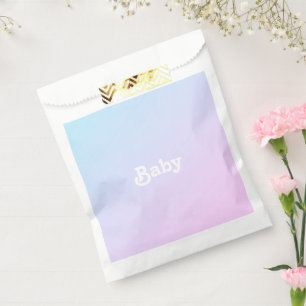 Het Baby shower van de naamfoto's aanpassen, verja Bedankzakje