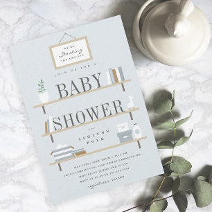 Het baby shower van de rekken kaart