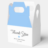 Het Baby shower van de White Blue Boy Bedankdoosjes (Geopend)