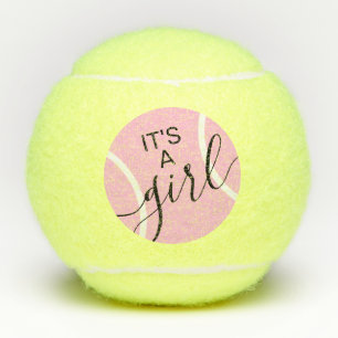 Het Baby shower van een meisje Roze maakt de balan Tennisballen