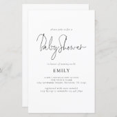 Het Baby shower van het Manuscript van de begrotin (Voorkant / Achterkant)