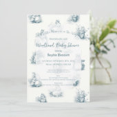 Het Baby shower van Little Mouse Kaart (Staand voorkant)