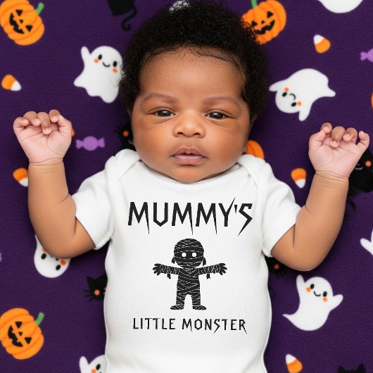 Het Baby shower van Mummy's Little Monster Funny Romper
