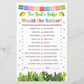 Het Baby shower van Taco zou ze liever niet het th