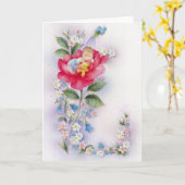 Het babymeisje van het doopsel kaart (Gele Bloem)