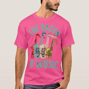 Het Bacon van Muziekontwerp Saxofoon 1 T-shirt
