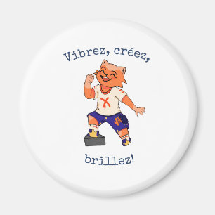 Het Badge van Stralende Creativiteit Magneet