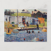 Het baduur van Renoir Impressionist Painting Briefkaart (Voorkant)