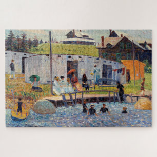 Het baduur van Renoir Impressionist Painting Legpuzzel