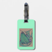 Het bagagelabel Jayde dragon van Renee Lavoie (Achterkant verticaal)