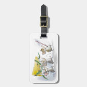 Het bagagelabel van de kerstkaas binnenhalen (Voorkant verticaal)