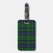 Het Bagagelabel van de Plaid van het Geruite (Achterkant verticaal)