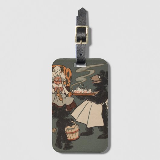 Het Bagagelabel van drie Beren (Voorkant (verticaal))