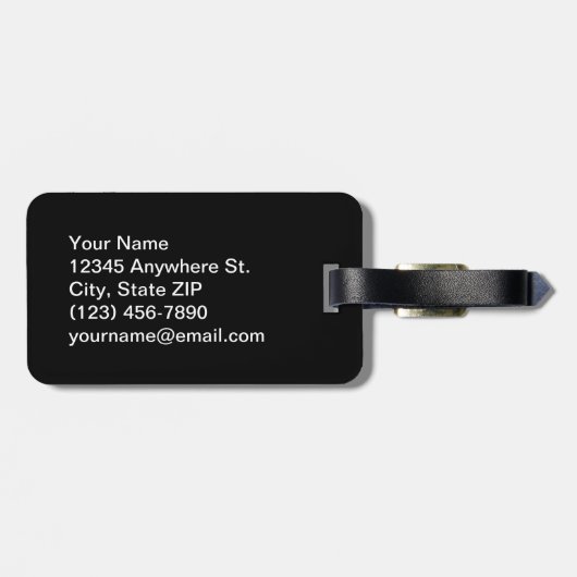 Het Bagagelabel van het Jargon van de curling - Bl (Achterkant horizontaal)