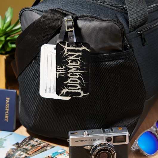 Het Bagagelabel van het oordeel (Voorkant & Achterkant)