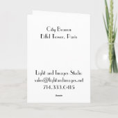 Het Baken van de stad Kaart (Achterkant)