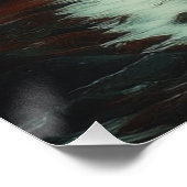 Het baken van eenzaamheid in de mist perfect poster (Hoek)