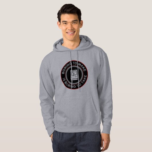 Het bakken is saai om te nemen hoodie (Voorkant volledig)