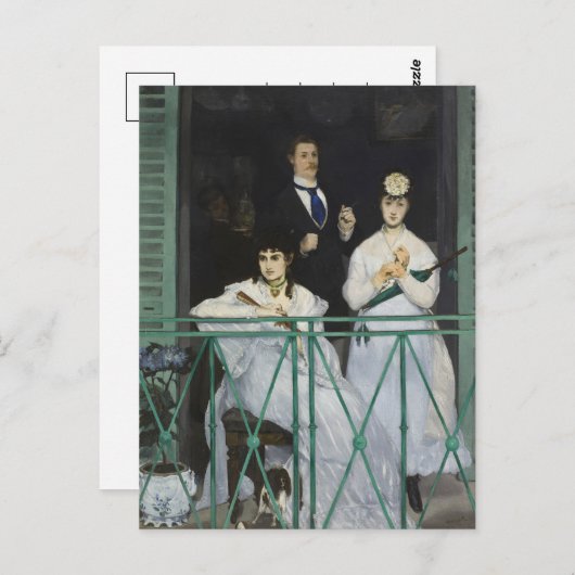 Het balkon | Édouard Manet Briefkaart (Voorkant / Achterkant)