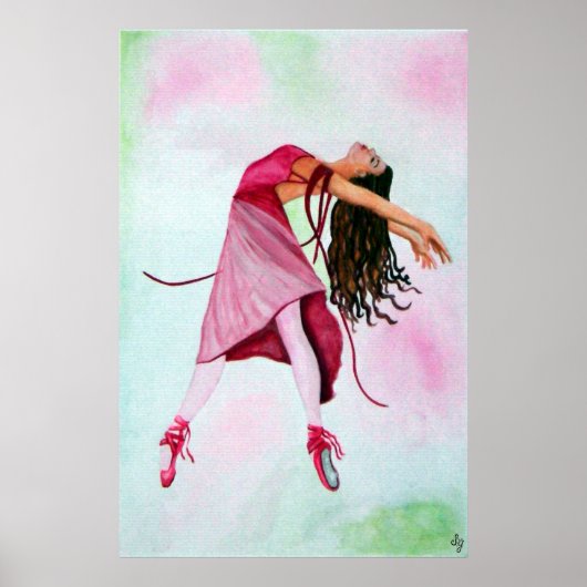 Het ballet in roze poster (Voorkant)