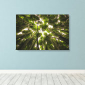 Het Bamboe-bos Canvas Afdruk (Insitu (Houten vloer))