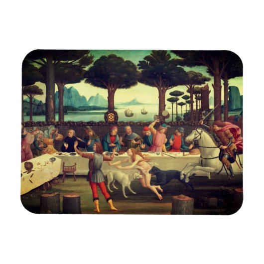 Het banket in het dennenbos magneet (Horizontaal)