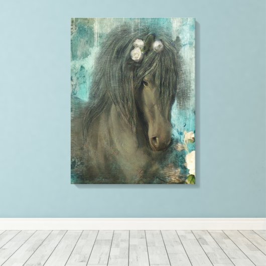 Het barokke Friese - gewikkeld doek Canvas Afdruk (Insitu (Houten vloer))