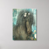 Het barokke Friese - gewikkeld doek Canvas Afdruk (Voorkant)