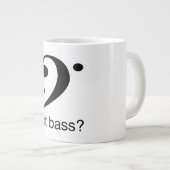 Het bas-klop-icoon met de bas?, slogan. jumbo beker (Voorkant rechts)