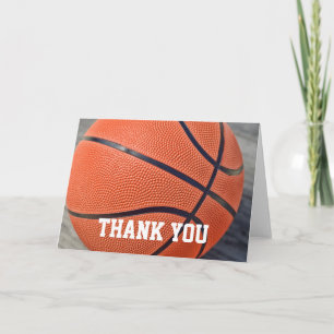 Het basketbal dankt u kaardt bedankkaart