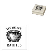 Het Bathtub van de heks Rubberstempel (Gestempeld)
