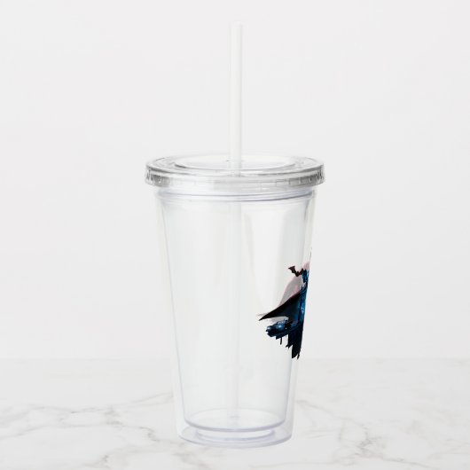 Het Batman-personage-logo - ik ben de schaduwen Acryl Drinkbeker (Rechts)